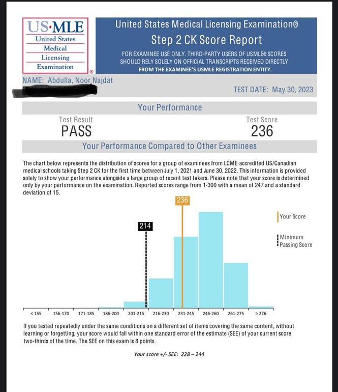 Dr Noor USMLE Step 2 CK Experience