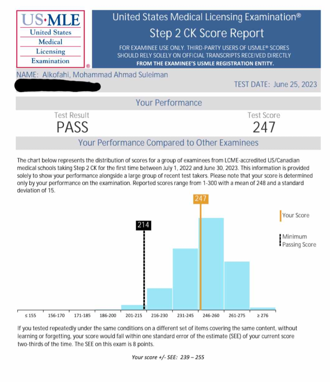 Dr Mohamed Kofahi USMLE Step 2 CK Experience
